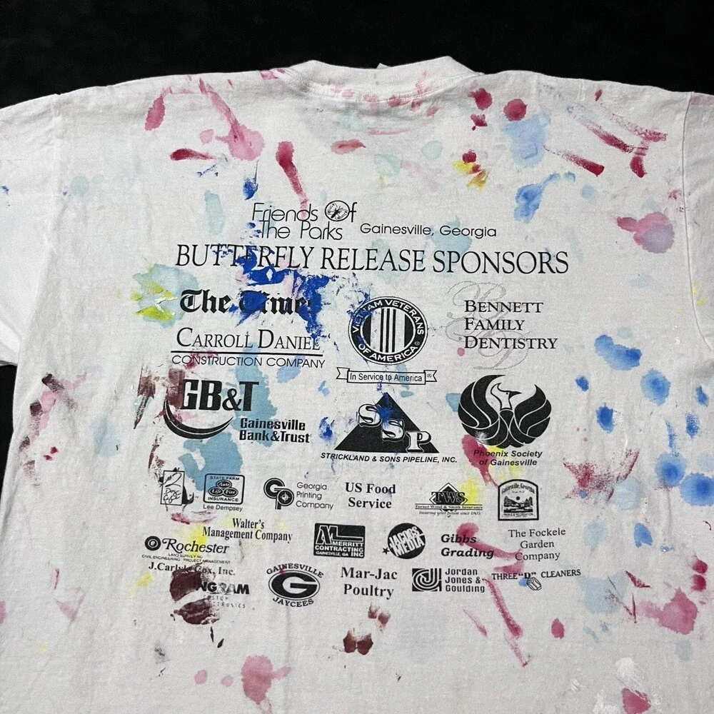 Butterfly Shirt Vintage Art All over print Science Gallery Dept Paint Splatter